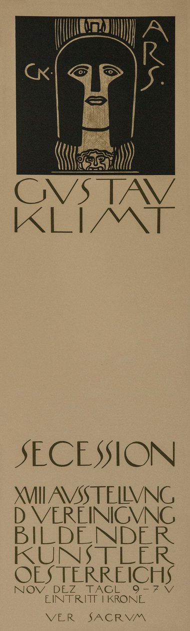 Poster per la Diciottesima Esposizione della Secessione di Vienna, 1903 da Gustav Klimt