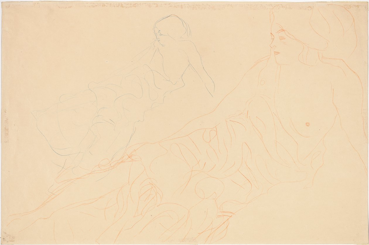 Nudi Reclini da Gustav Klimt