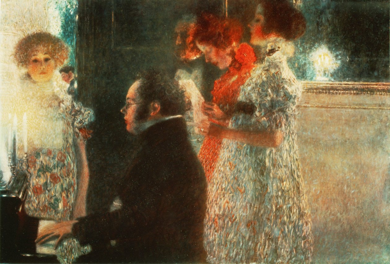 Schubert al pianoforte da Gustav Klimt