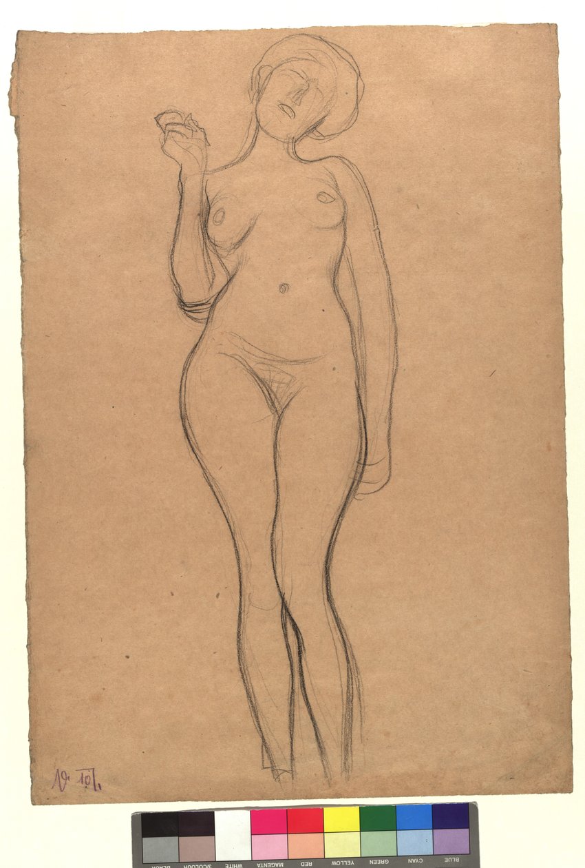 Stehender weiblicher Akt da Gustav Klimt