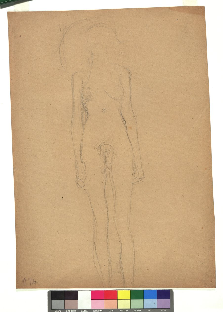 Stehender weiblicher Akt da Gustav Klimt