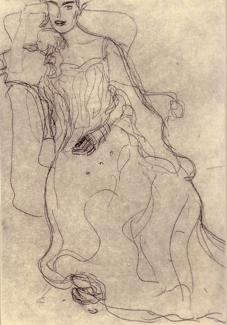 Studio per il dipinto Ritratto di Adele Bloch-Bauer I da Gustav Klimt