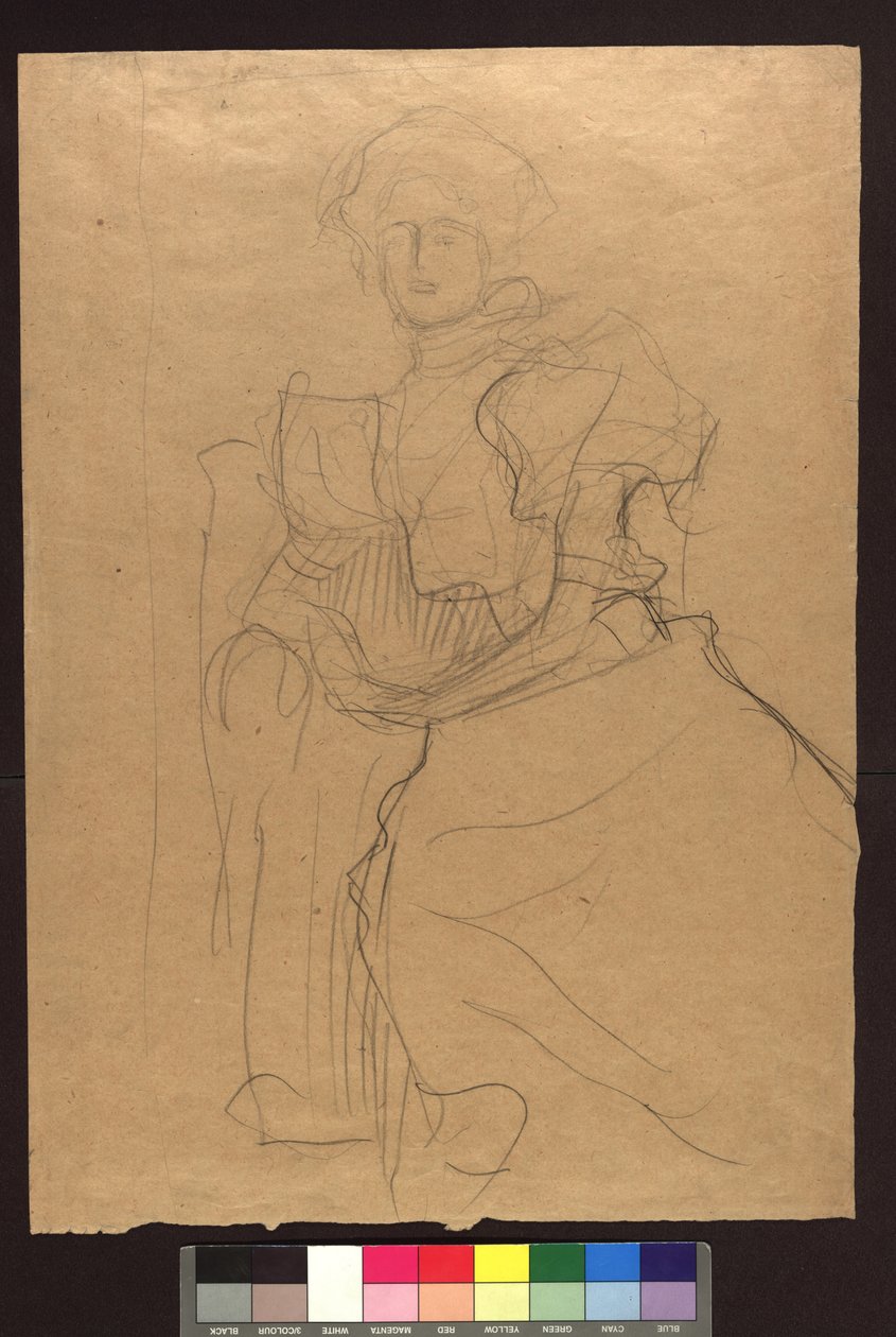 Studie zum Bildnis Sonja Knips da Gustav Klimt