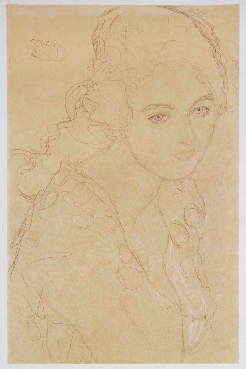 Studio per il dipinto Ritratto di Ria Munk III da Gustav Klimt