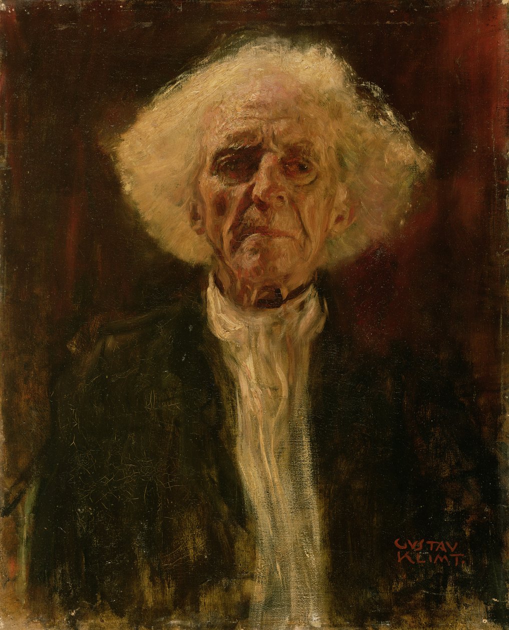 Studio della testa di un uomo cieco da Gustav Klimt