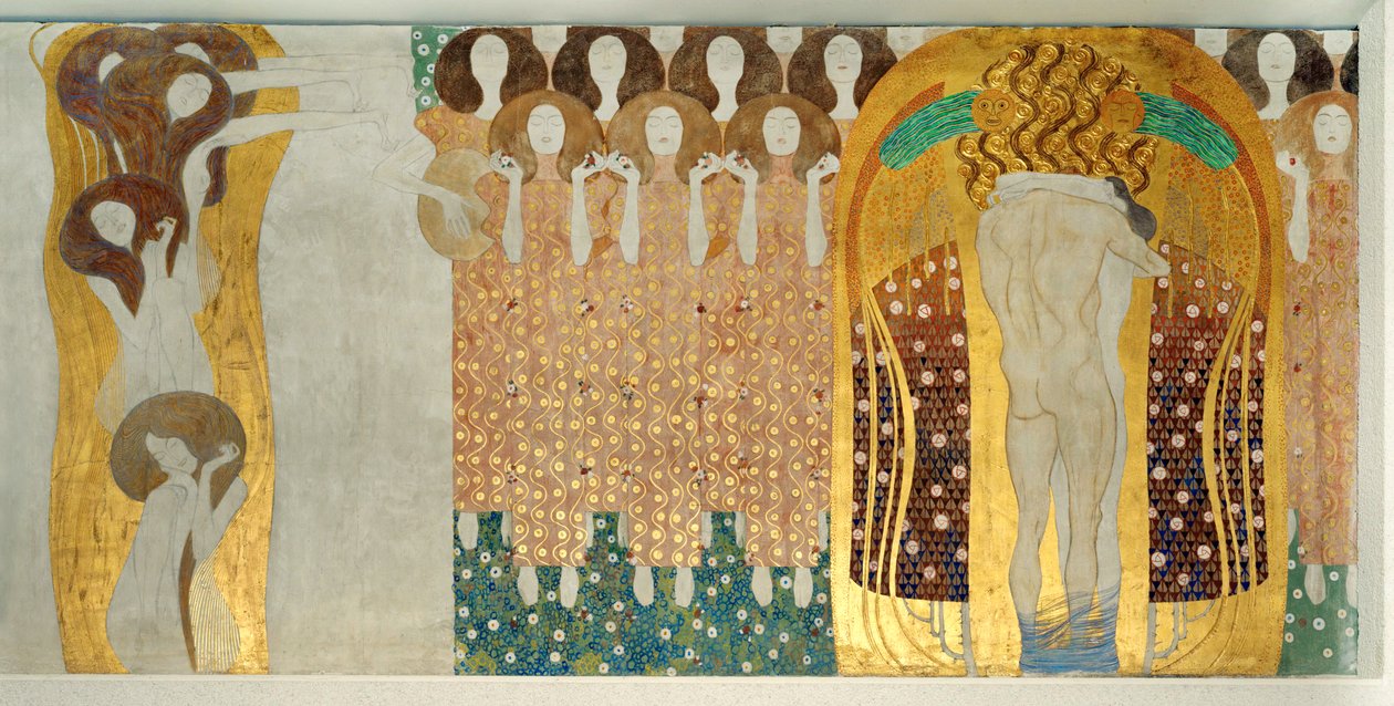 Il Fregio di Beethoven, dettaglio da Gustav Klimt