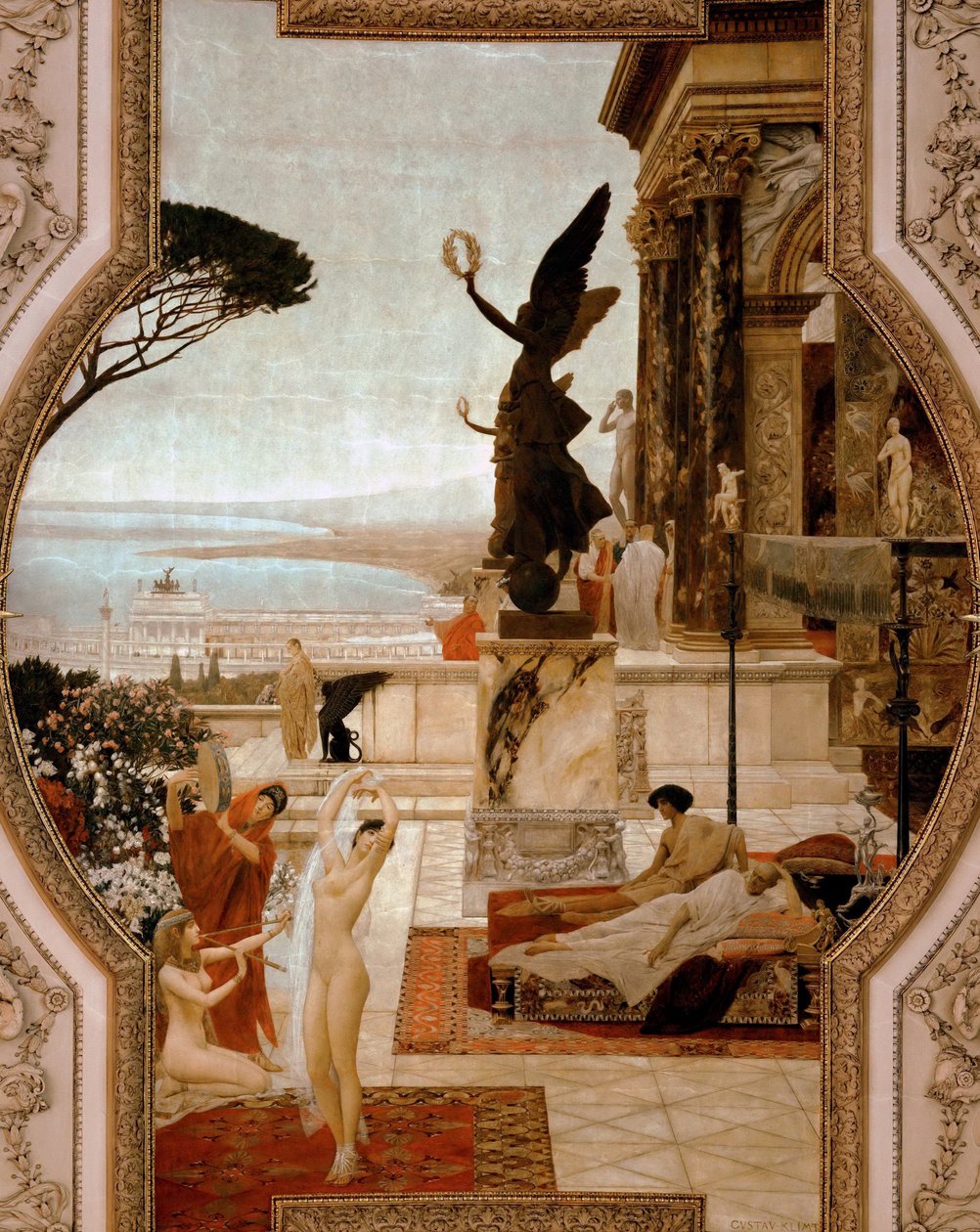 Il teatro di Taormina, 1884-1888 da Gustav Klimt