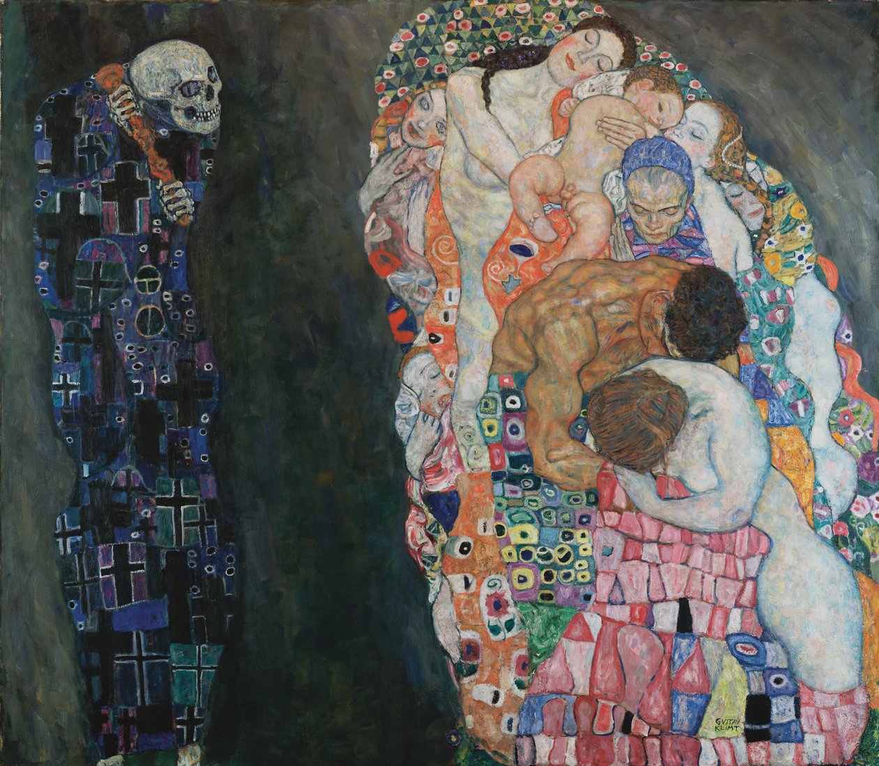 «Morte e vita» da Gustav Klimt