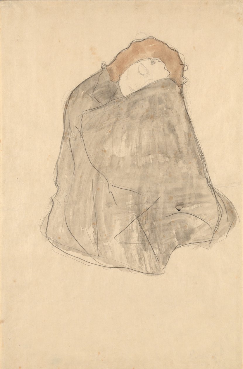 Donna seduta, 1908-1909 da Gustav Klimt