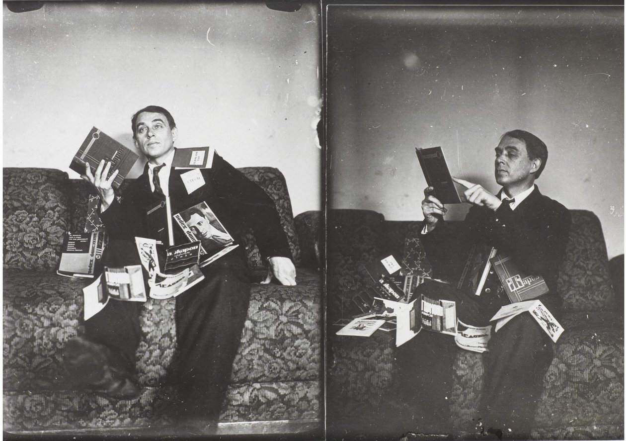 Doppio ritratto di Aleksei Kruchenykh da Gustav Klutsis