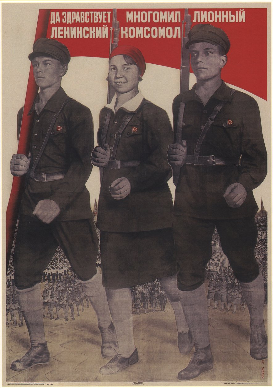 Lunga vita al Komsomol leninista di milioni di membri, 1932 da Gustav Klutsis