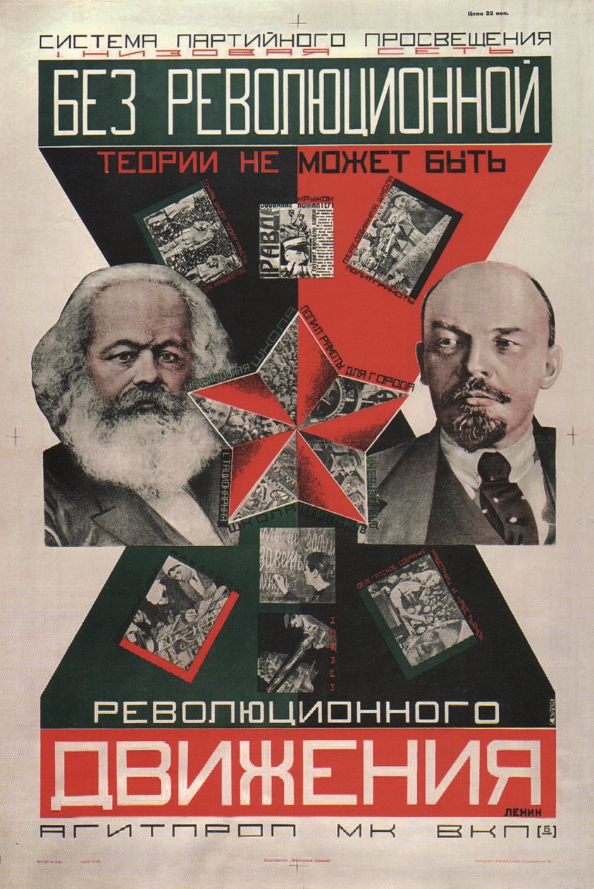 Non può esserci movimento rivoluzionario senza una teoria rivoluzionaria Poster da Gustav Klutsis