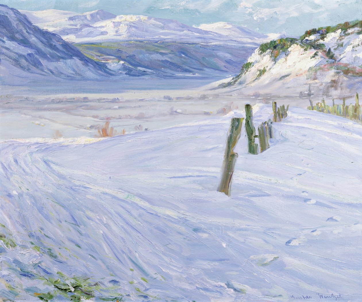 Paesaggio invernale da Gustav Wentzel
