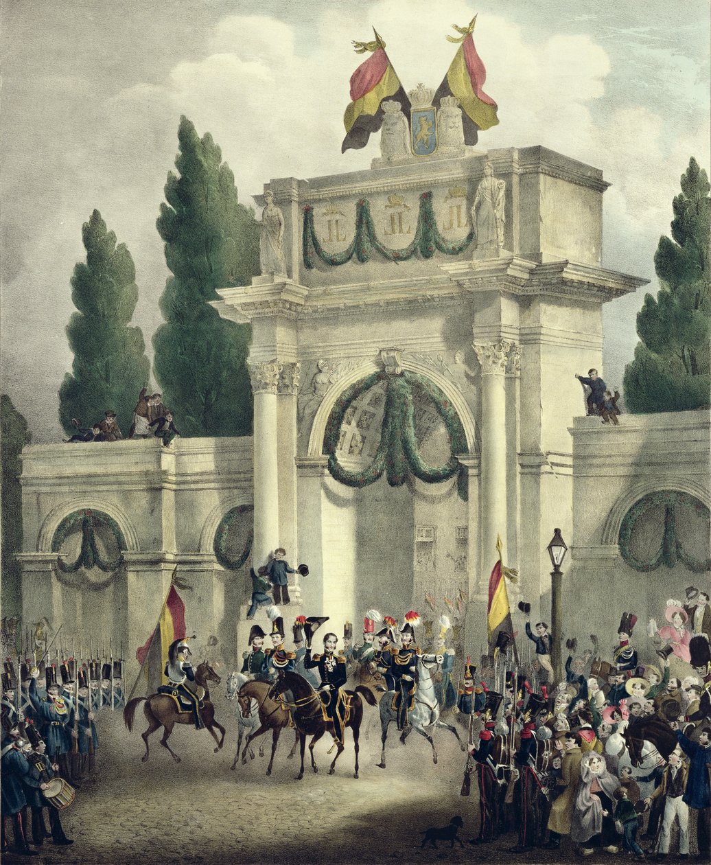 Ingresso del principe Leopoldo di Sassonia-Coburgo-Gotha a Bruxelles, 21 luglio 1831 da Gustave Adolphe Simoneau