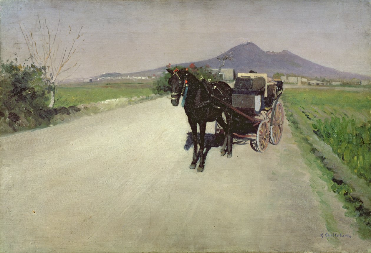 Una strada a Napoli da Gustave Caillebotte
