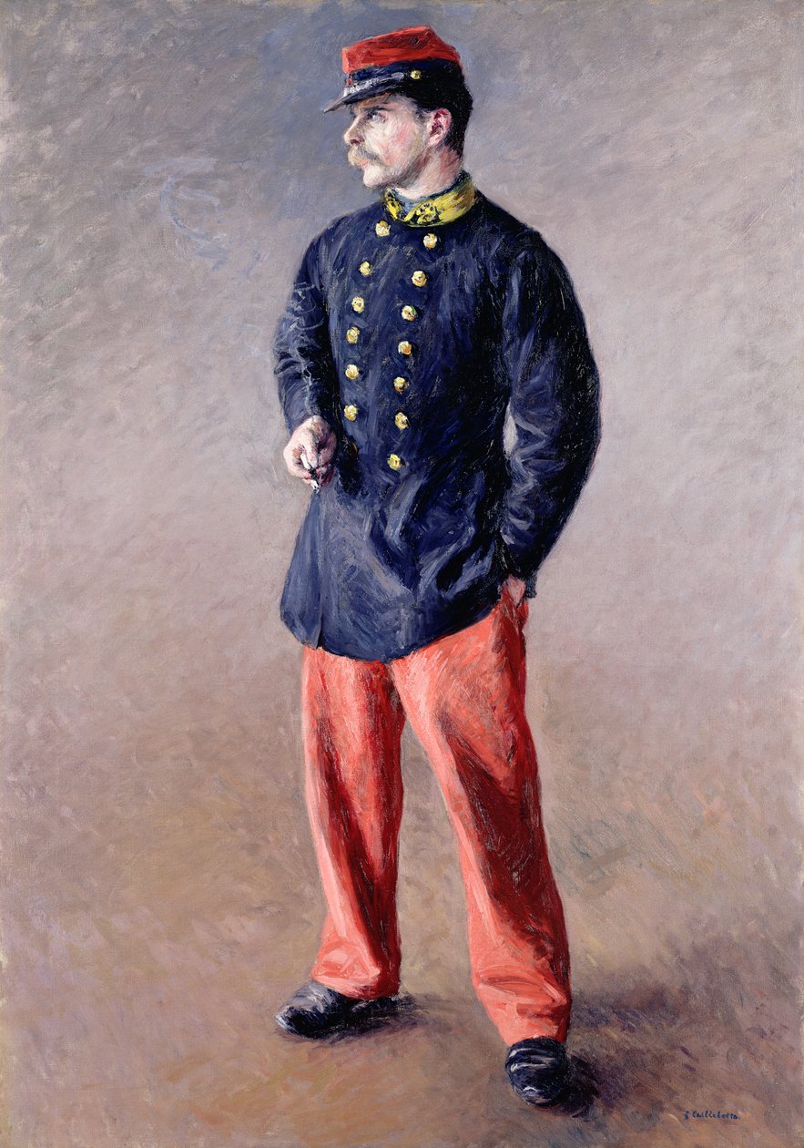 Un soldato, 1881 da Gustave Caillebotte