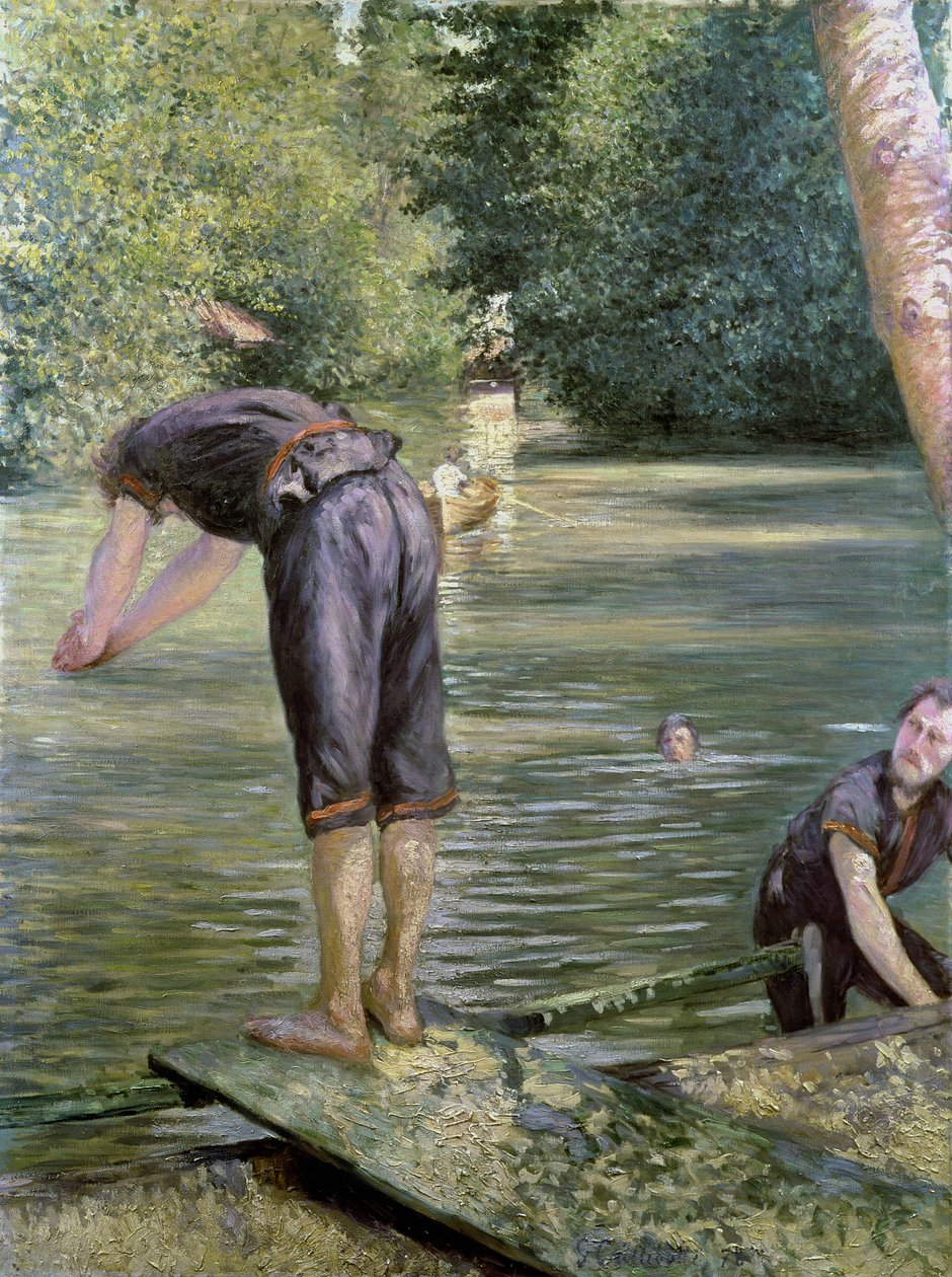 Bagnanti sulle rive dello Yerres, 1878 da Gustave Caillebotte