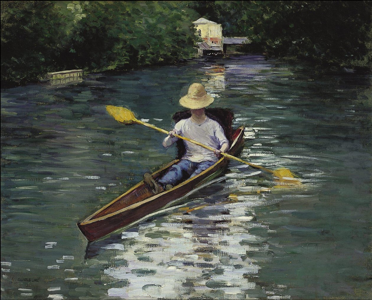 Canoa sul fiume Yerres da Gustave Caillebotte