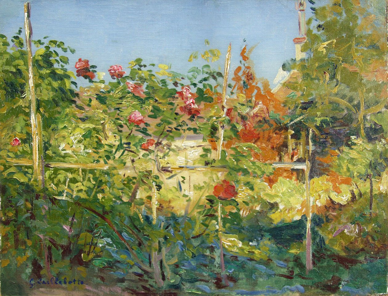 Giardino a Trouville da Gustave Caillebotte