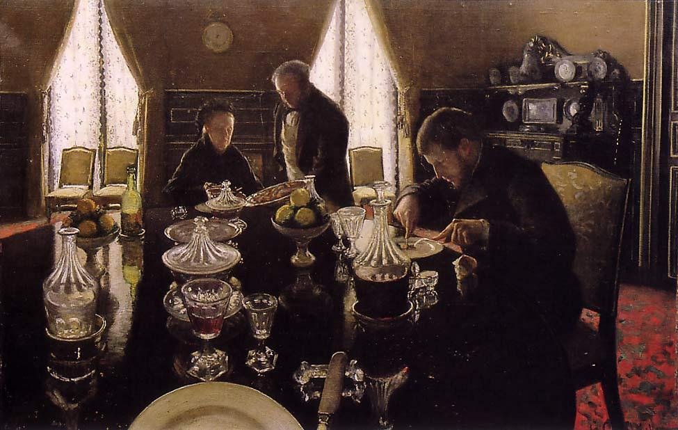 Il pranzo da Gustave Caillebotte