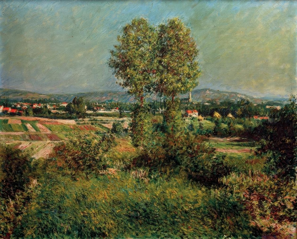 Paesaggio ad Argenteuil da Gustave Caillebotte