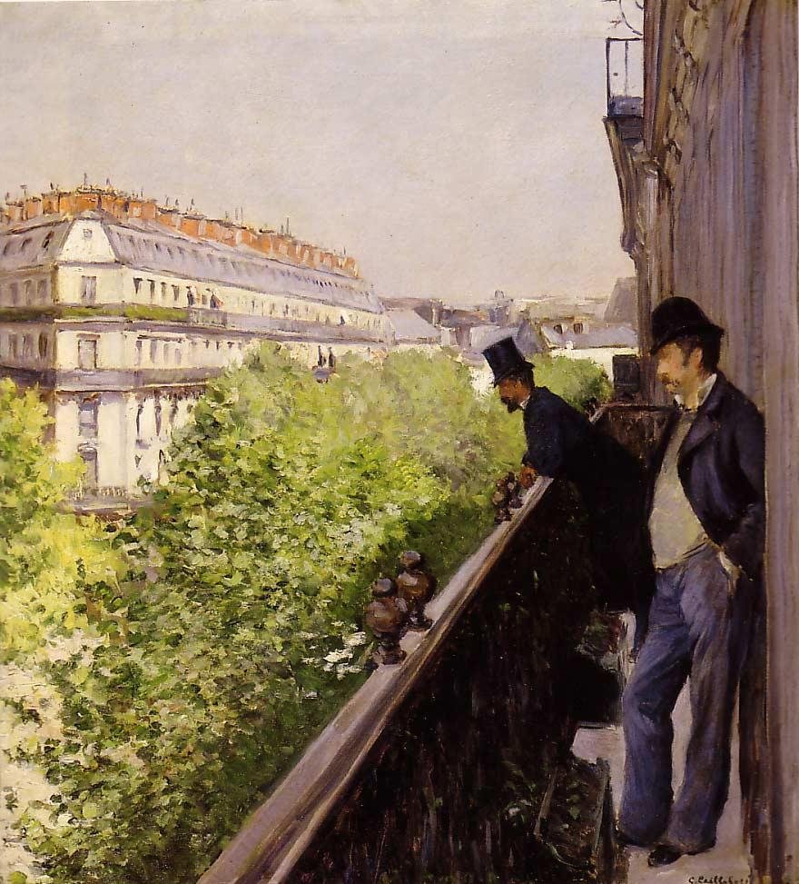 Un balcone da Gustave Caillebotte