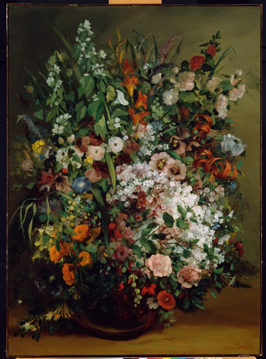 Mazzo di Fiori in un Vaso da Gustave Courbet