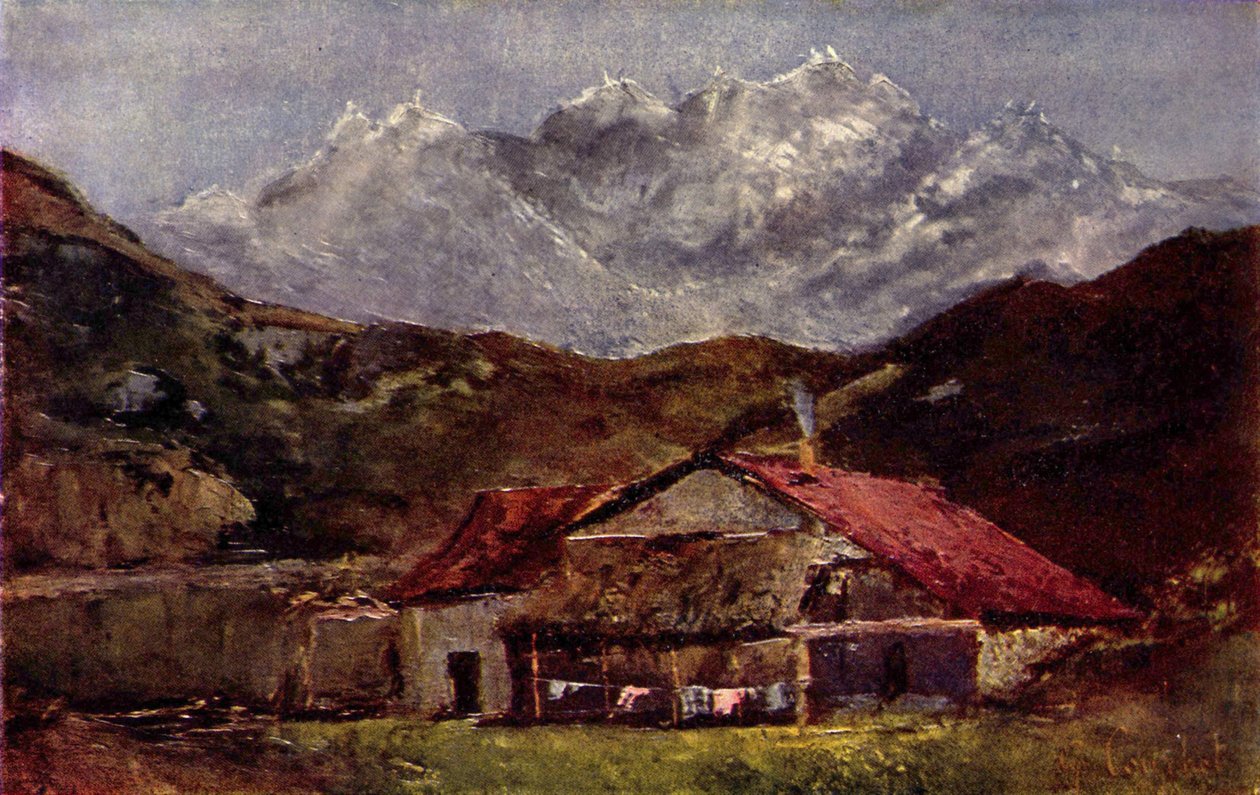 La baita di montagna da Gustave Courbet