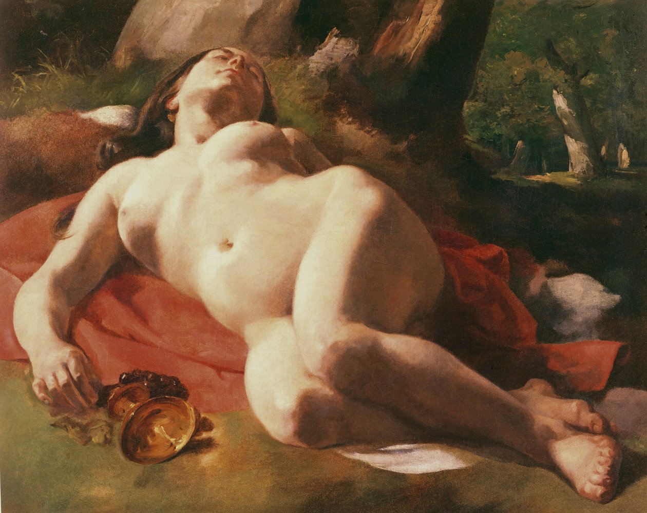 La Baccante, c.1844-47 da Gustave Courbet