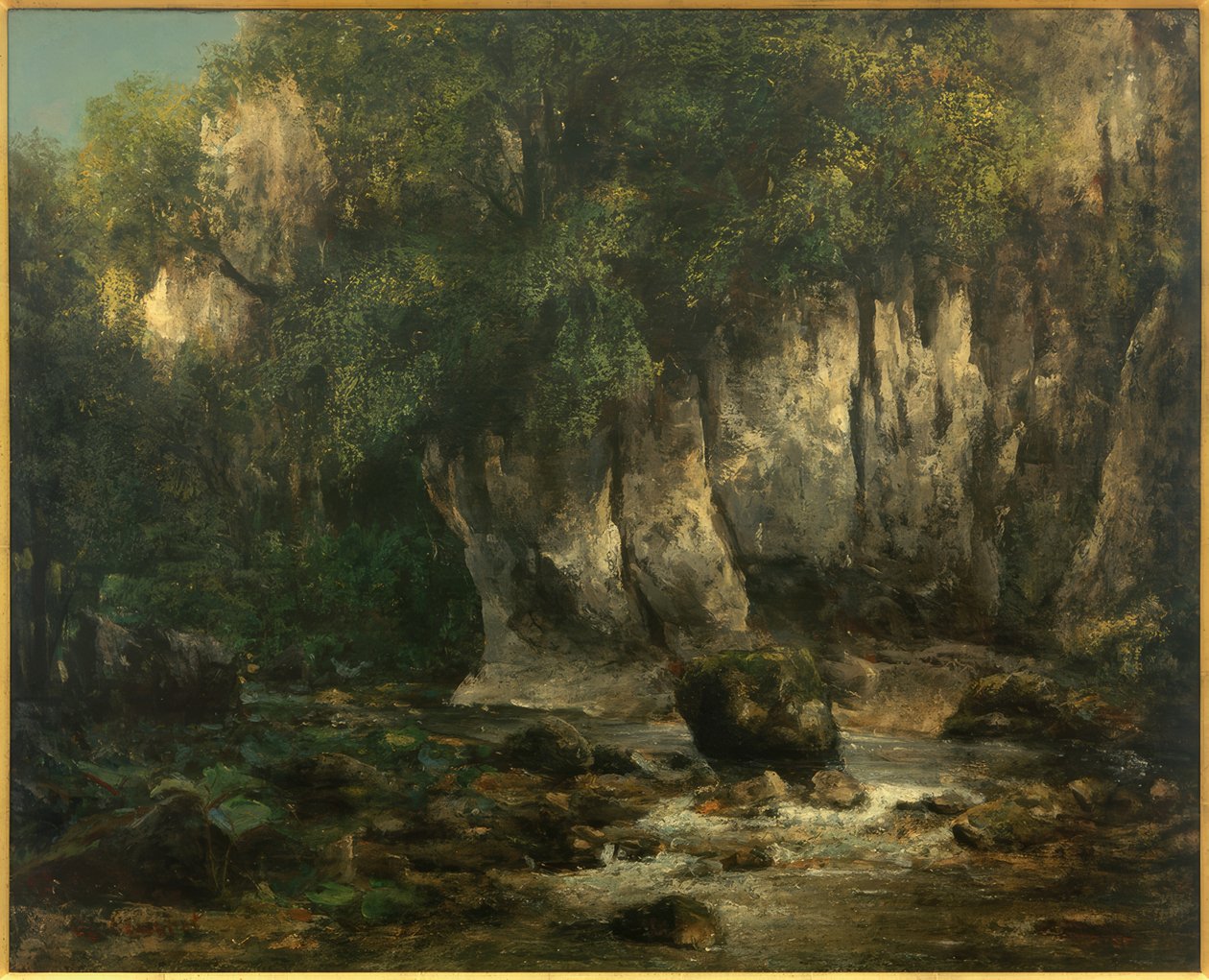 Il ruscello del Puits-Noir da Gustave Courbet