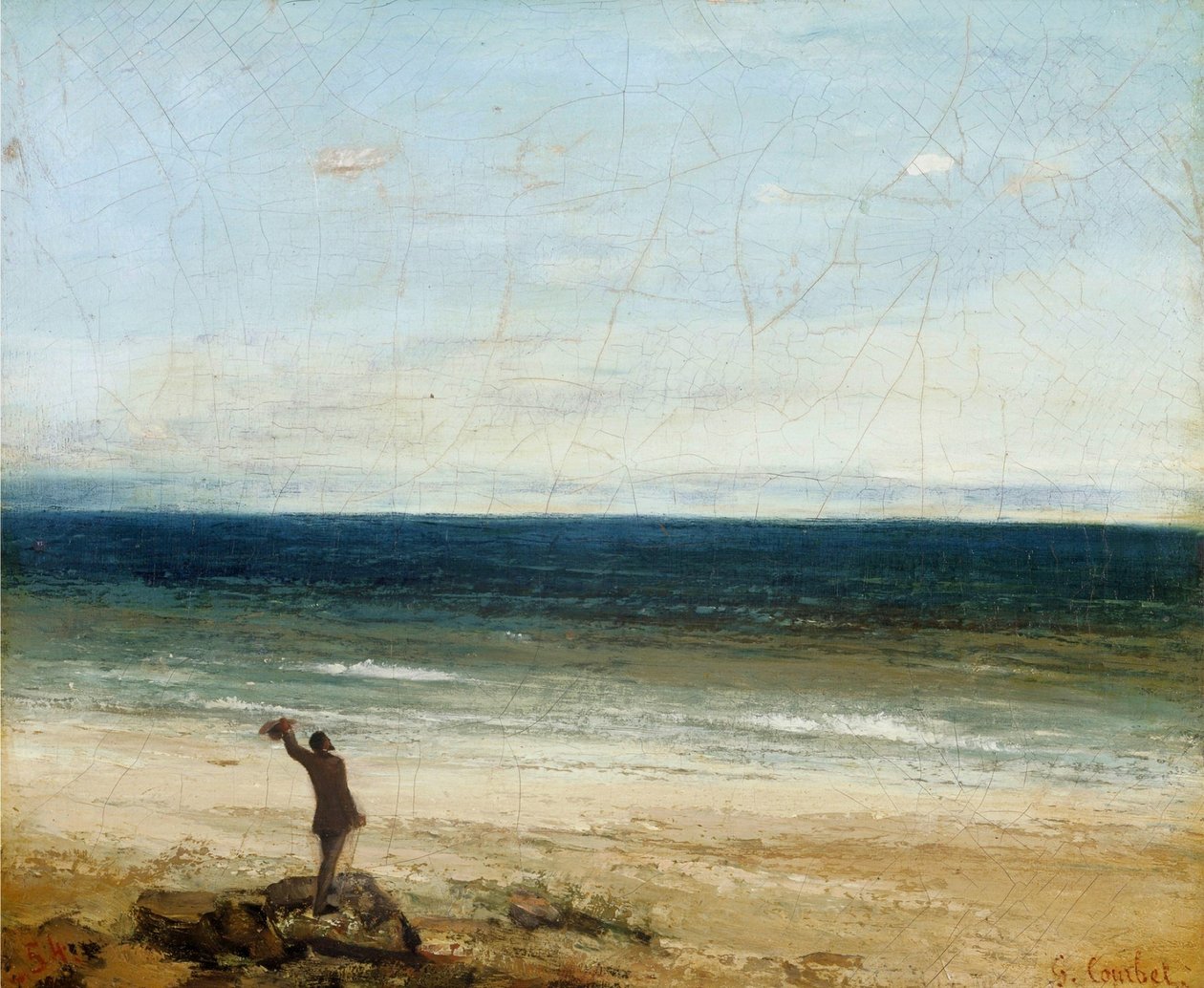 La costa a Palavas da Gustave Courbet
