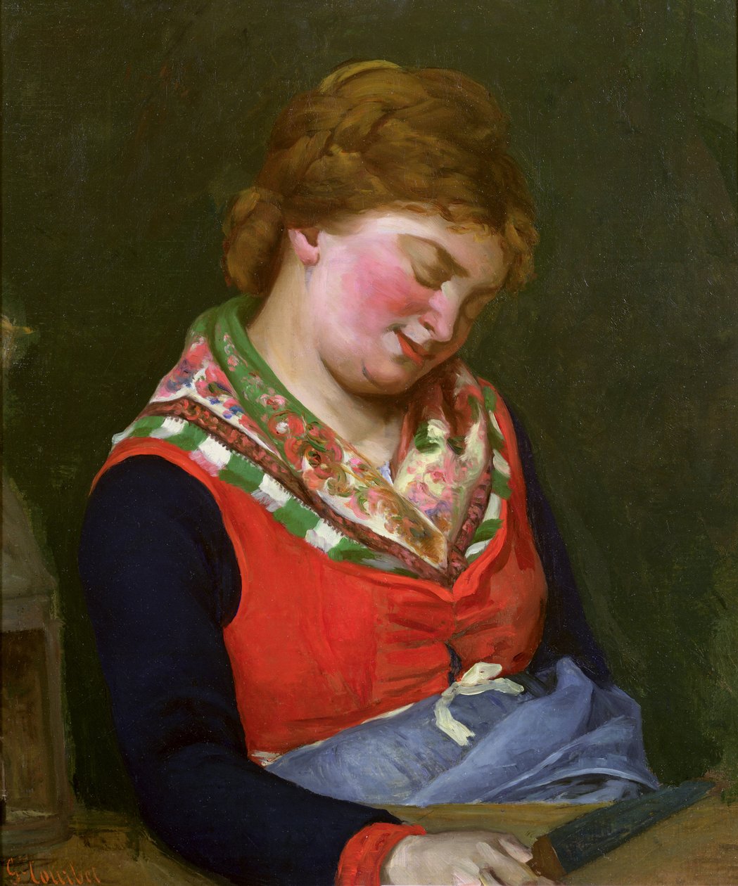 Contadina che dorme, 1853 da Gustave Courbet