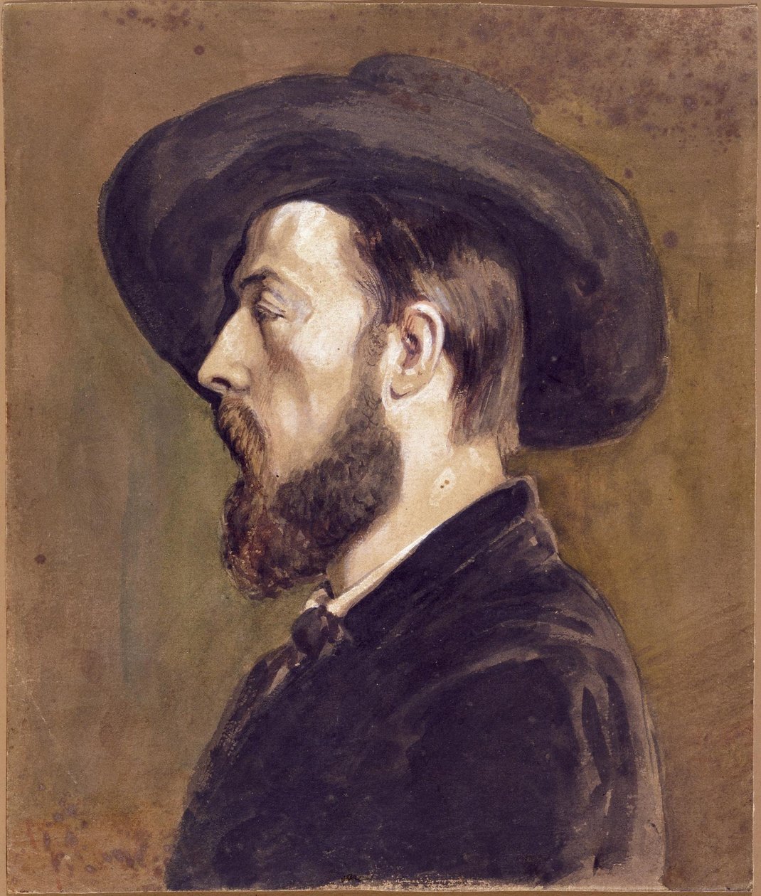 Ritratto di Jongkind da Gustave Courbet