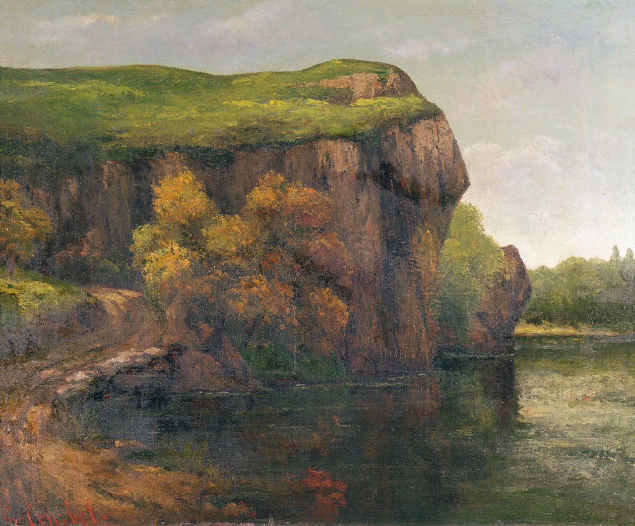 Scogliere rocciose da Gustave Courbet