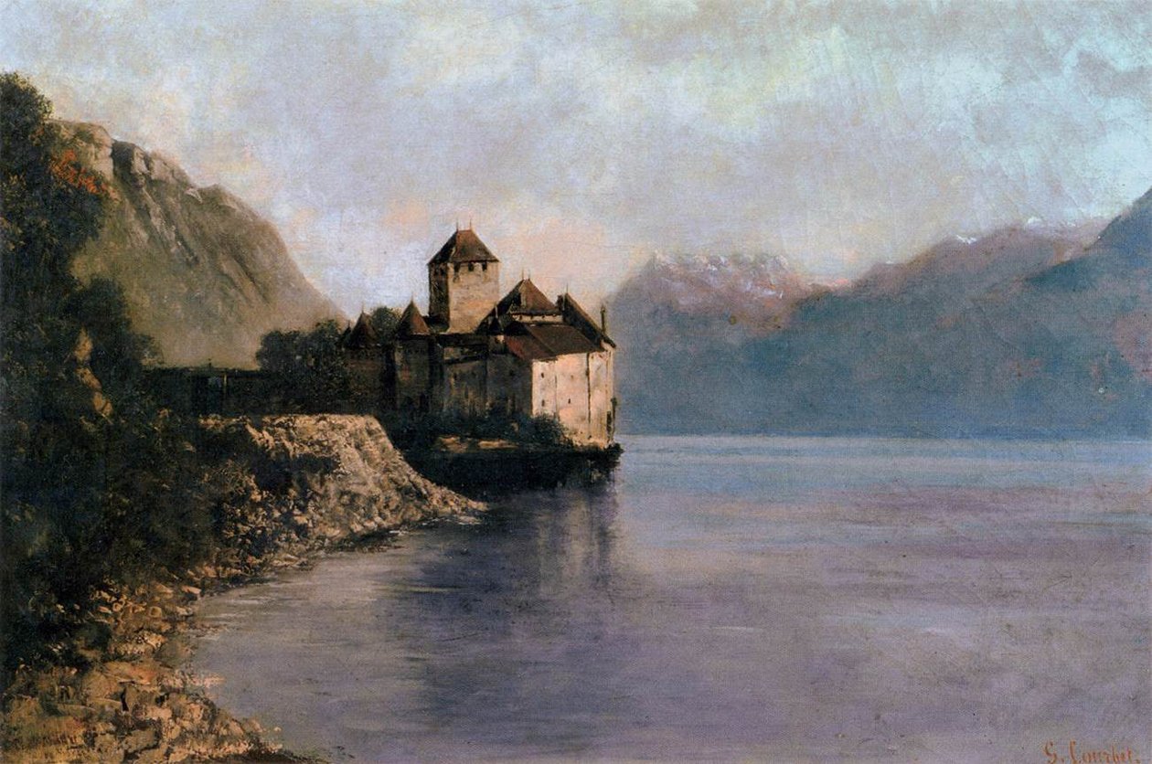 Il castello di Chillon da Gustave Courbet