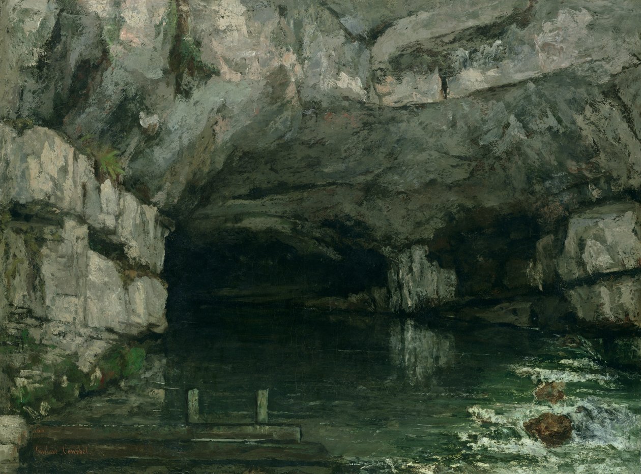 La grotta della Loue, 1864 da Gustave Courbet