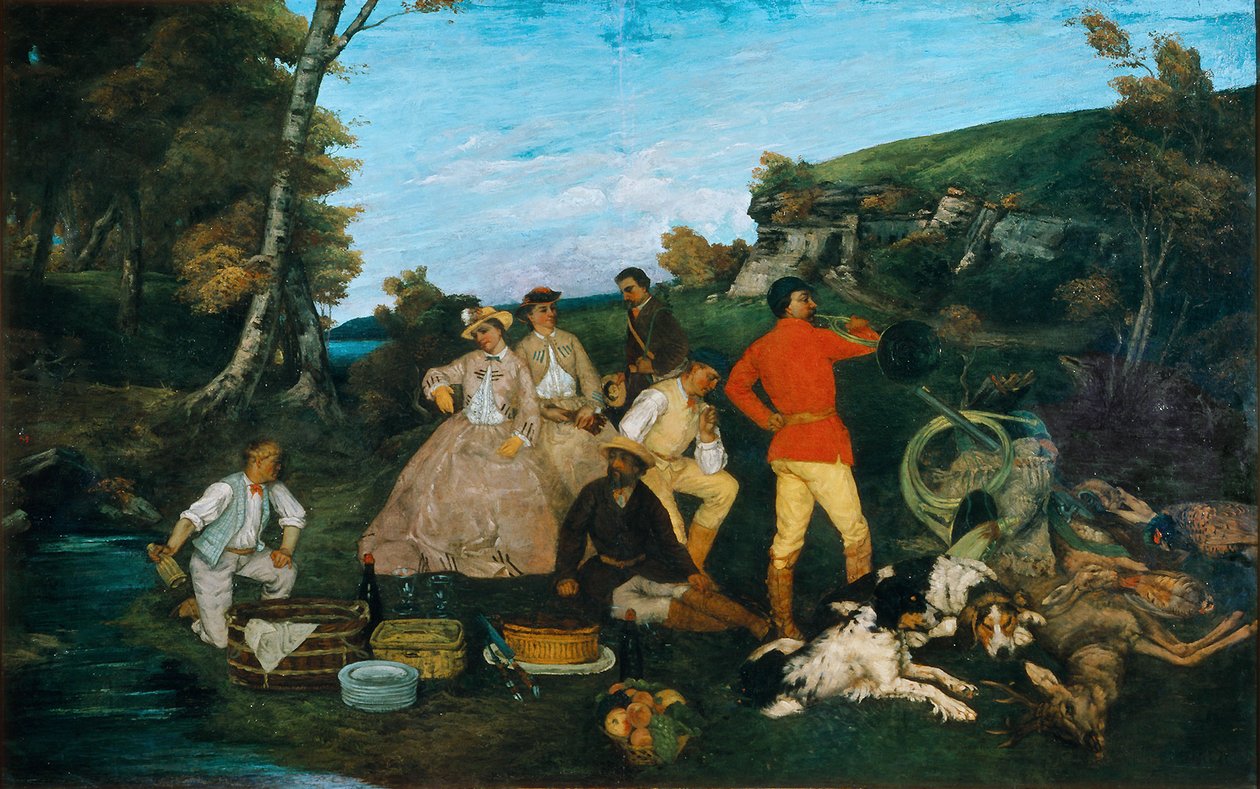 La colazione di caccia da Gustave Courbet