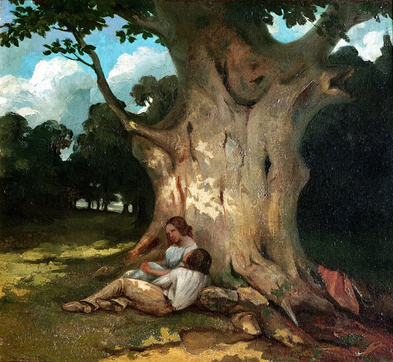 La grande quercia da Gustave Courbet