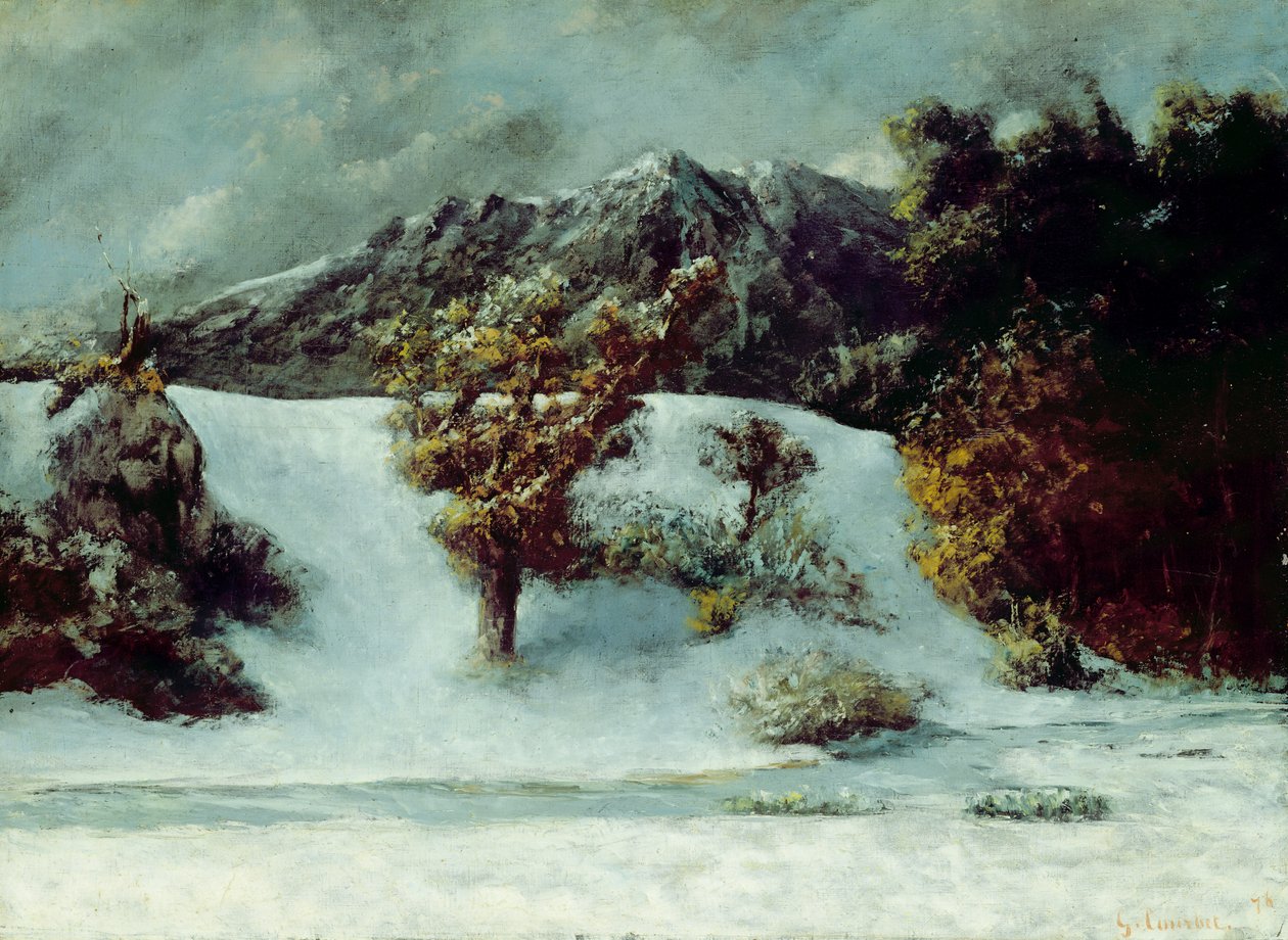 Paesaggio invernale con i Dents du Midi, 1876 da Gustave Courbet
