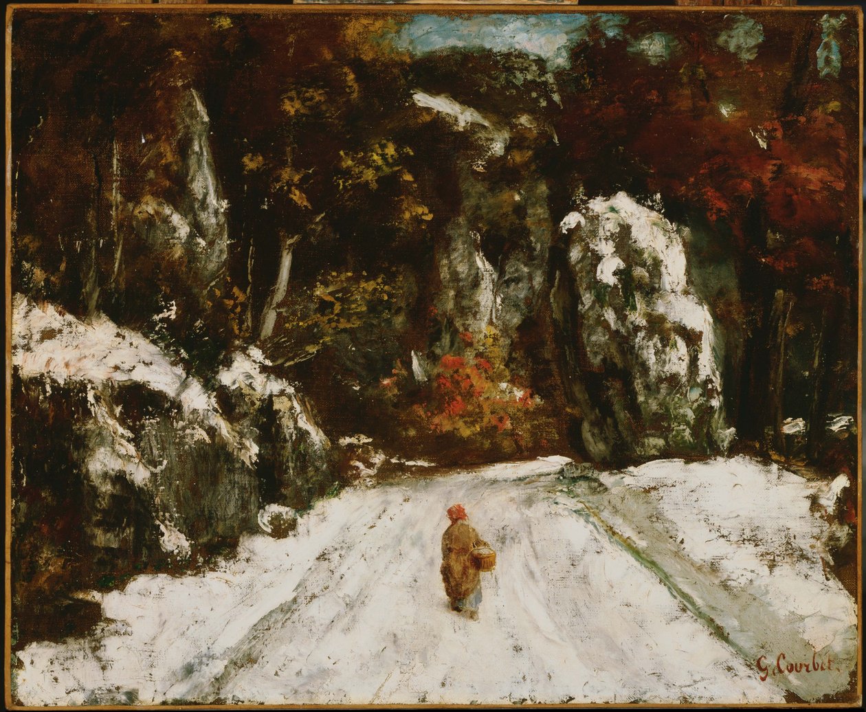 Inverno nel Giura da Gustave Courbet