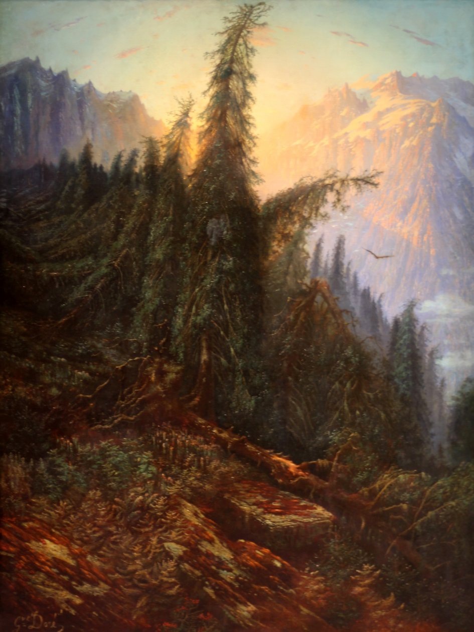 Paesaggio di montagna da Gustave Dore