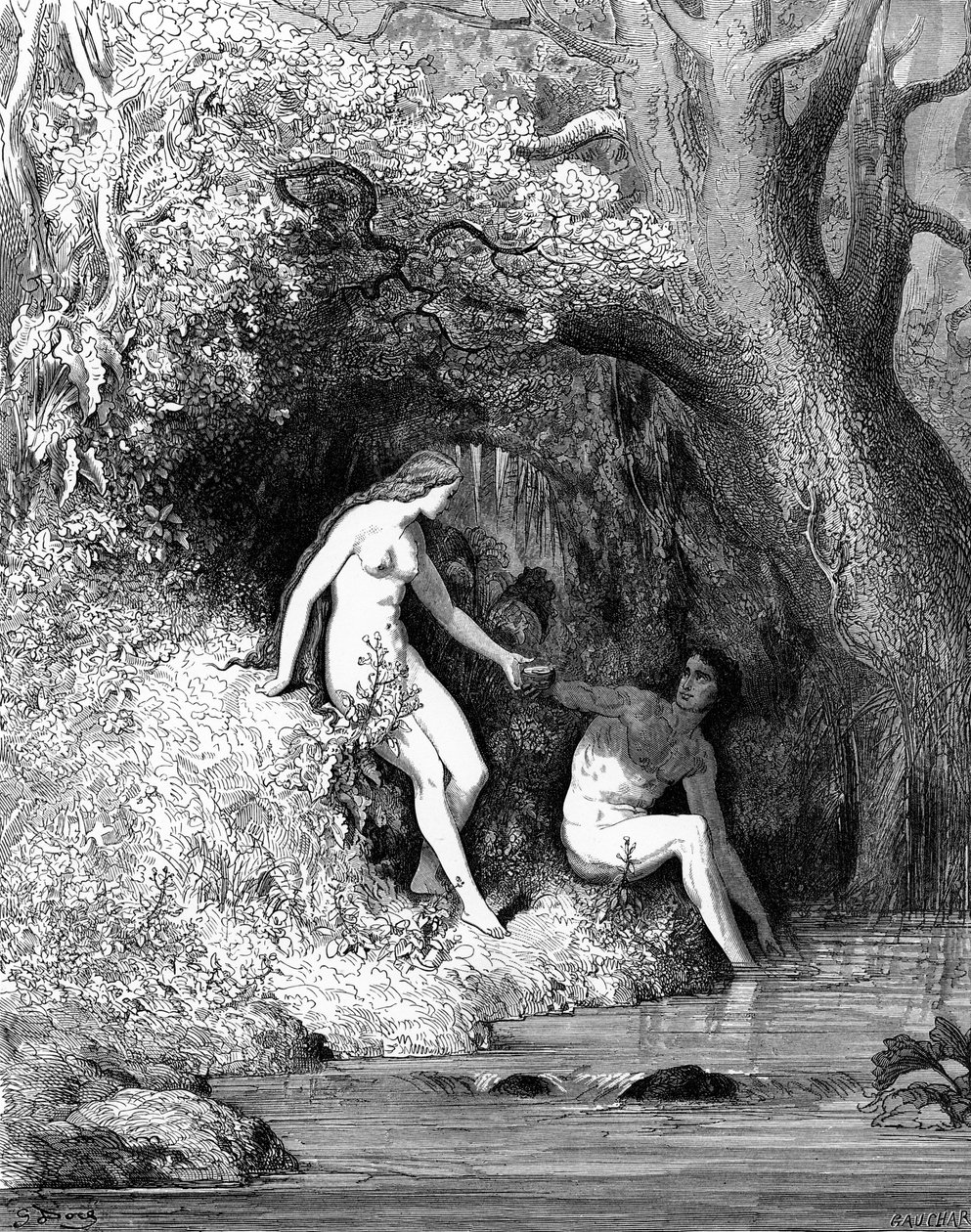 Adamo ed Eva da Gustave Dore