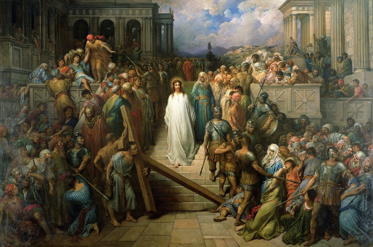 Cristo lascia il suo processo, 1874-80 da Gustave Dore
