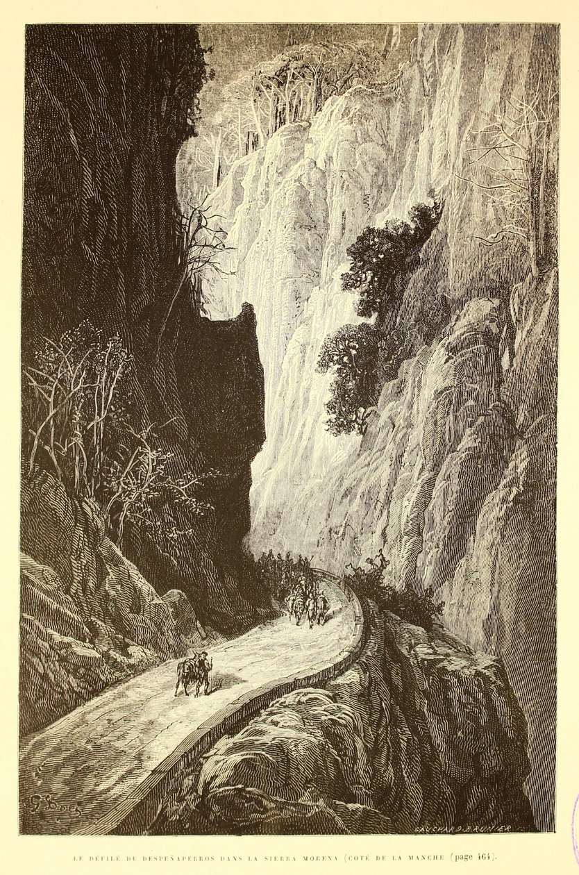 Il passo di Despeñaperros nella Sierra Morena da Gustave Dore