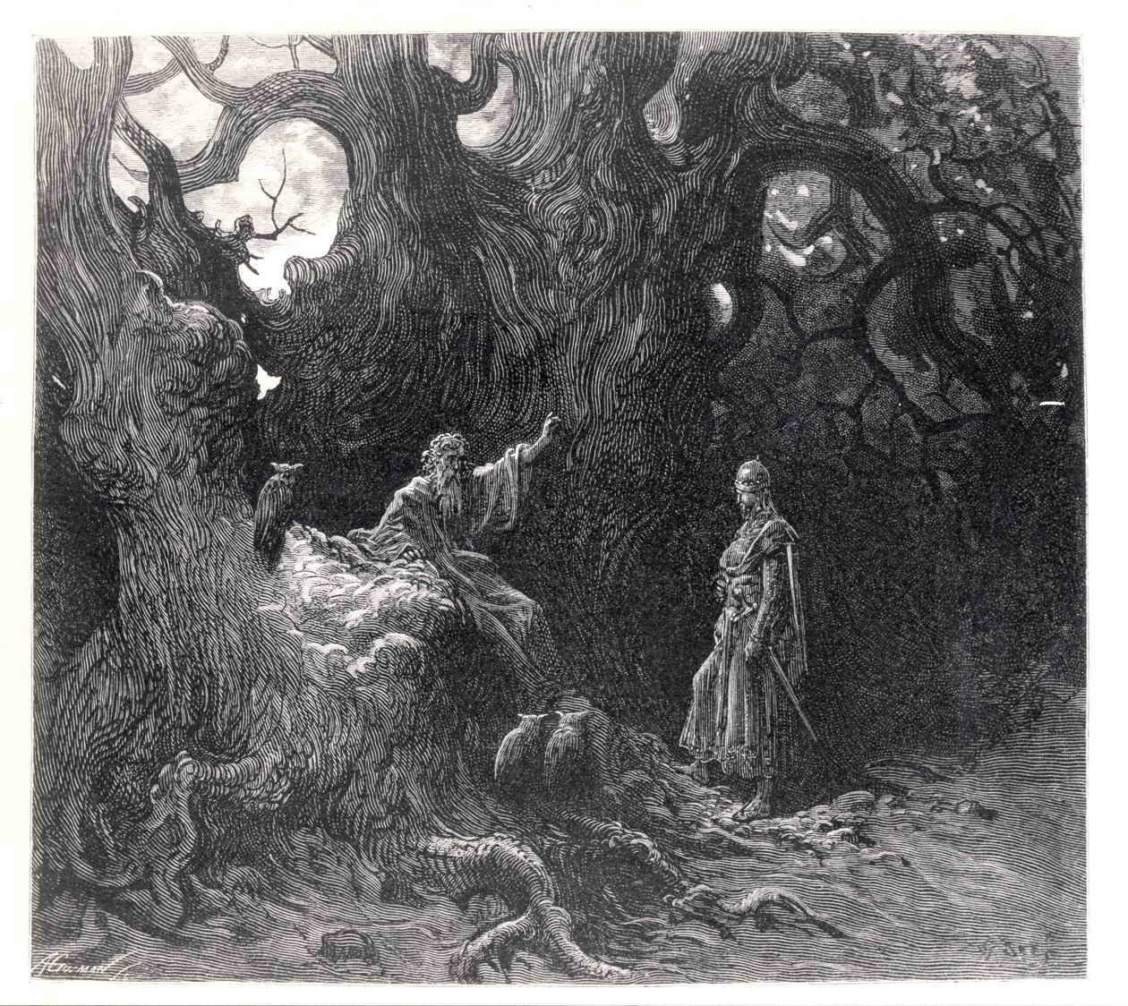 Merlino nella foresta di Broceliande, da 
