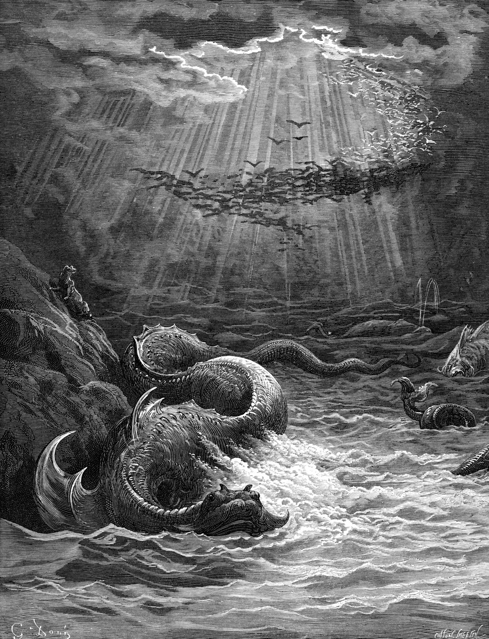 Paradiso Perduto: Creazione dei pesci e degli uccelli da Gustave Dore