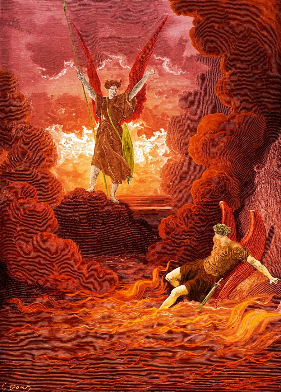 Paradiso perduto: Satana e Belzebù da Gustave Dore