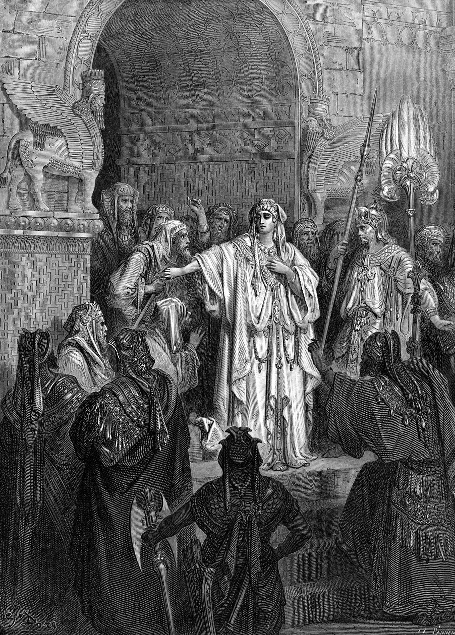 Regina Vashti, incisione di Doré da Gustave Dore