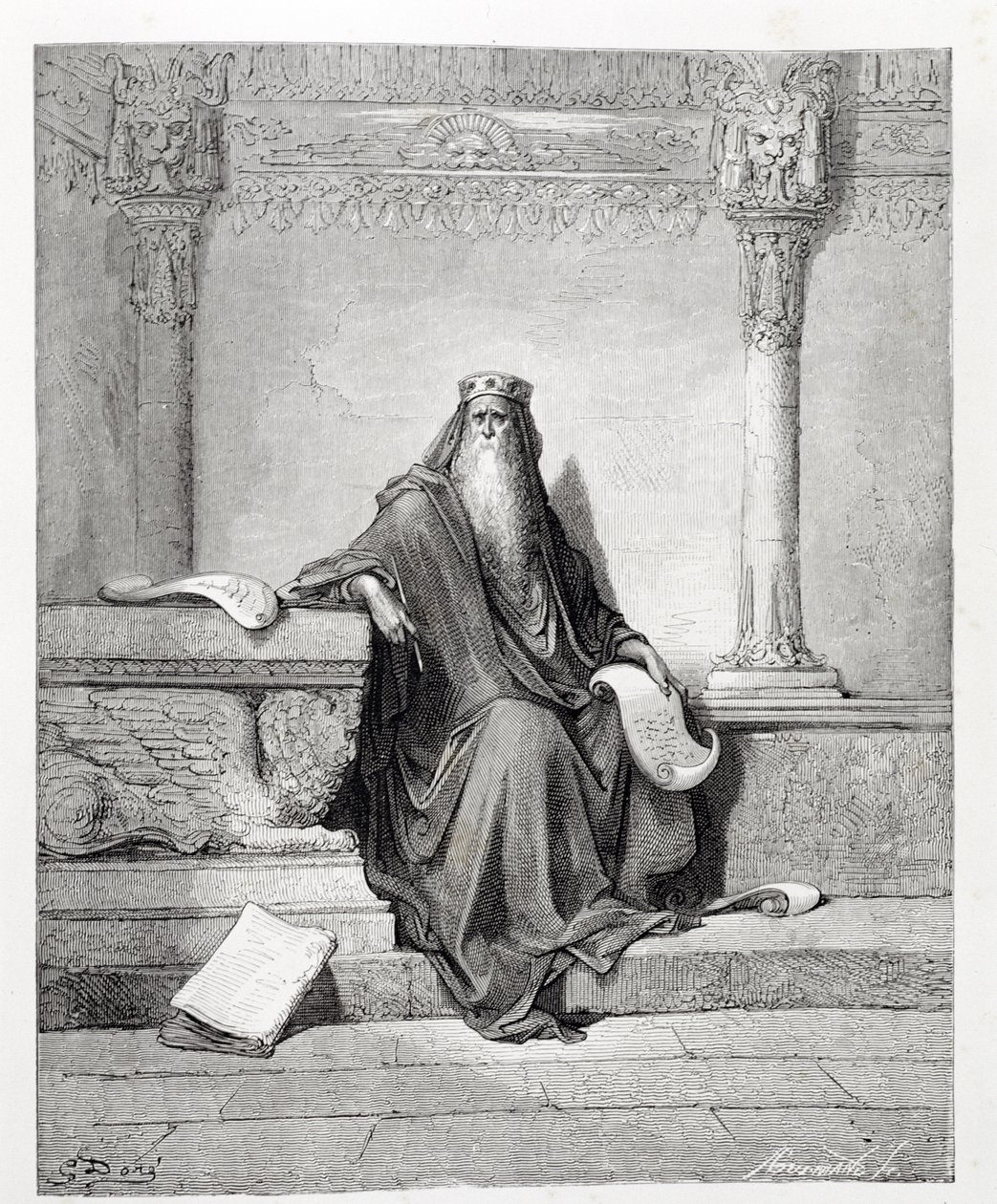 Salomone, inciso da Adolphe Gusmand da Gustave Dore