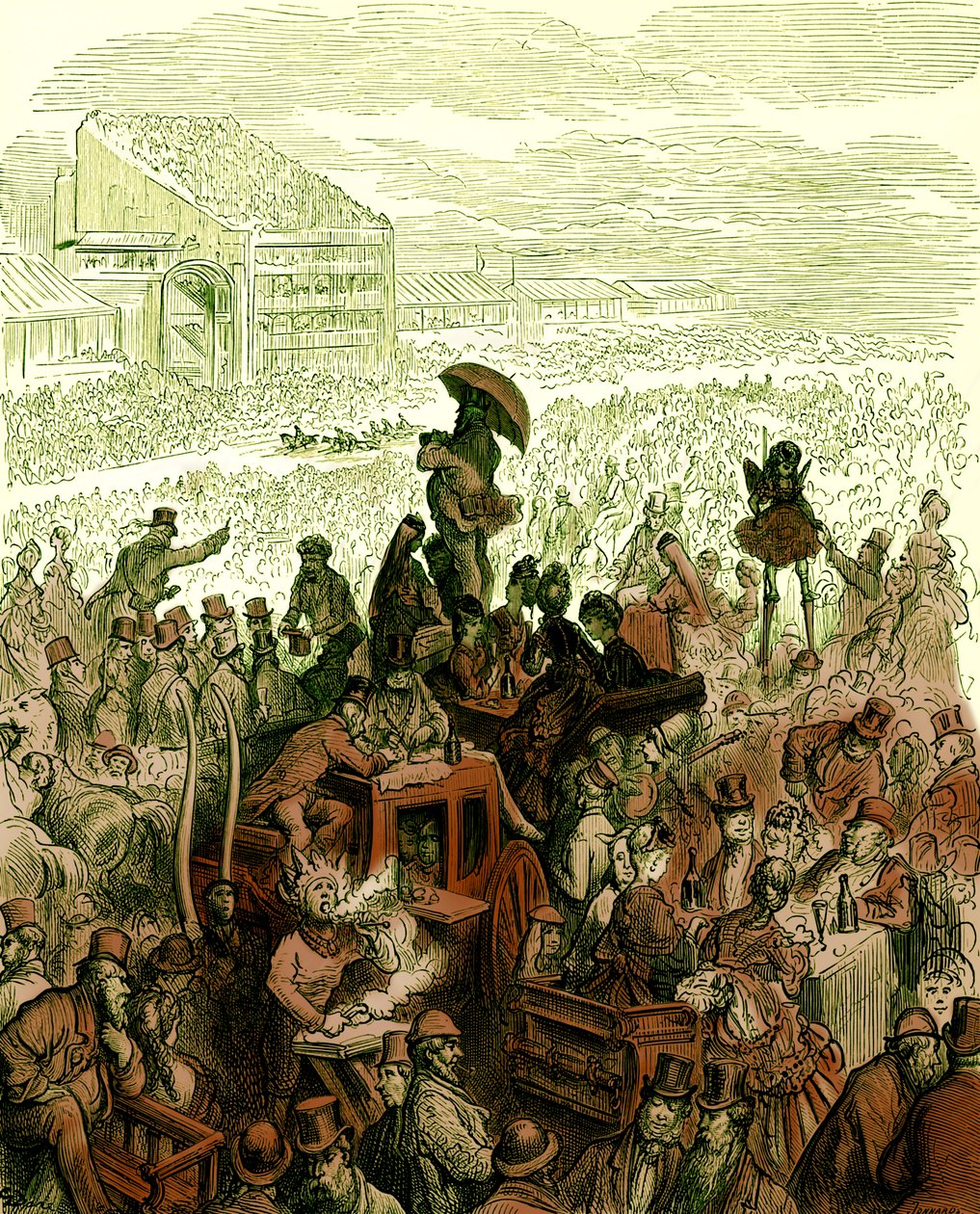 Il Derby - A pranzo di Gustave Doré da Gustave Dore